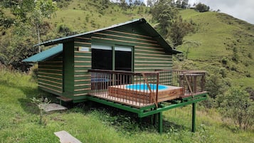 Deluxe Cabin, 1 King Bed, Private Pool, Mountain View