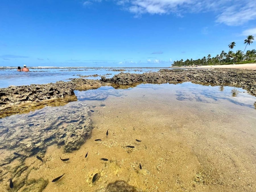 Am Strand, weißer Sandstrand, Cabañas (kostenlos), Shuttle zum Strand