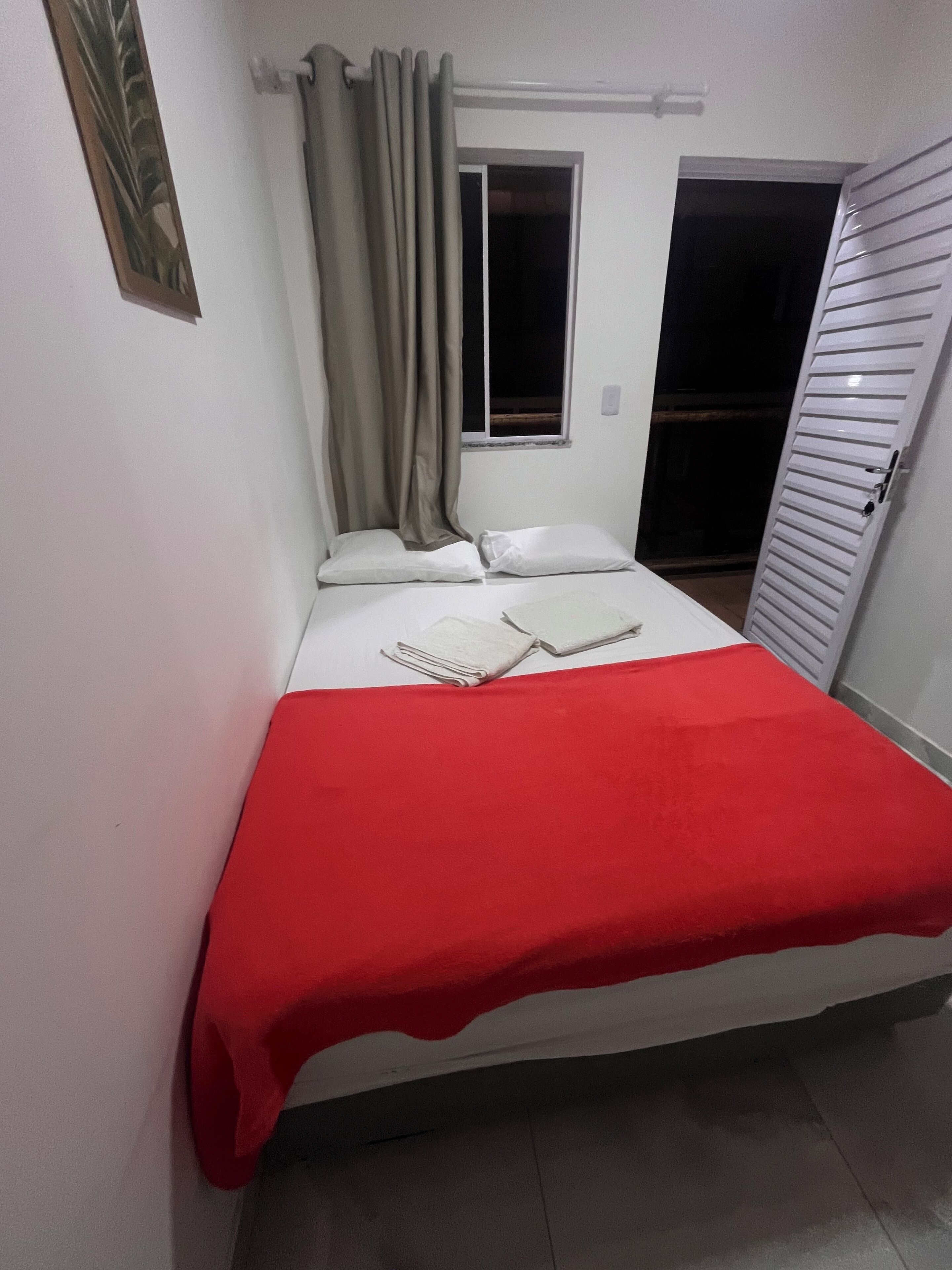 Premium bedding, blackout curtains, free WiFi, bed sheets