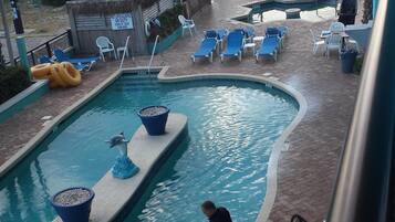 屋外プール、温水プール