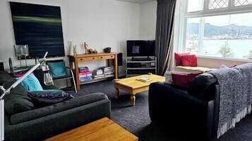 TV, DVD player, stereo