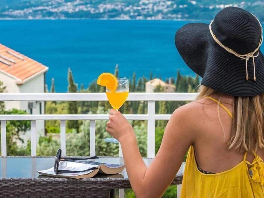 Deluxe Apartment, Sea View | Terrace/patio