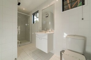 Free toiletries, hair dryer, towels