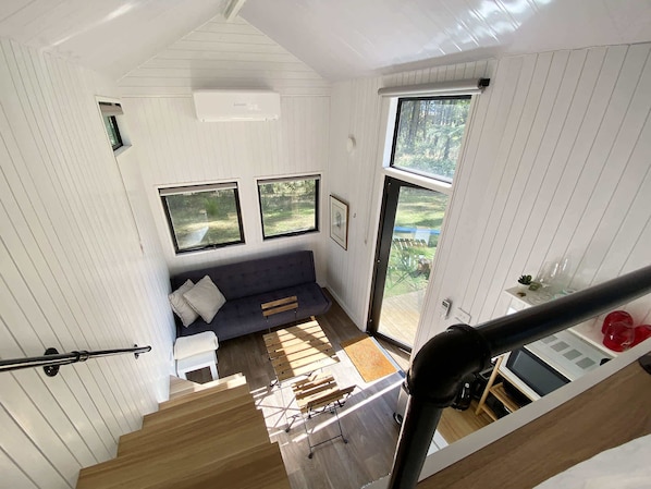 Fireplace, offices - Celestial Haven by Tiny Away (Toolangi)