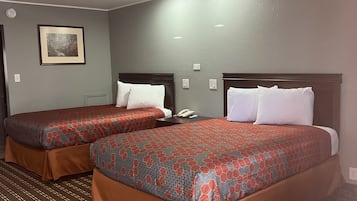 Room, 2 Queen Beds, Non Smoking | Iron/ironing board, free WiFi, bed sheets