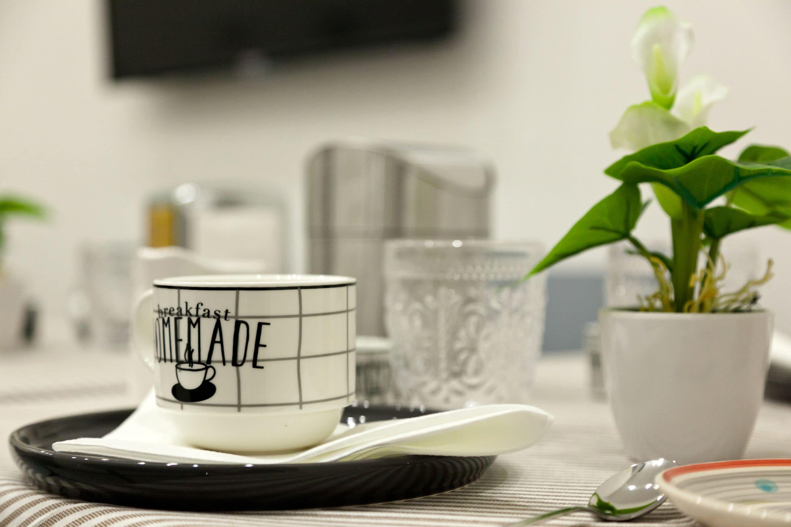 Free daily self-service breakfast 