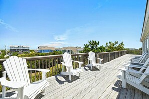 Terrace/patio - White Porpoise | 255 ft from the beach | Private Pool | Corolla (Corolla)
