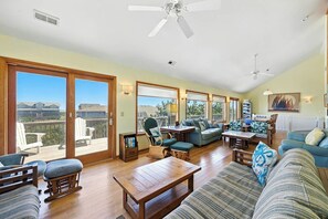 TV, DVD player, table football, stereo - White Porpoise | 255 ft from the beach | Private Pool | Corolla (Corolla)