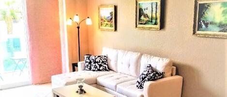 TV, DVD player, stereo