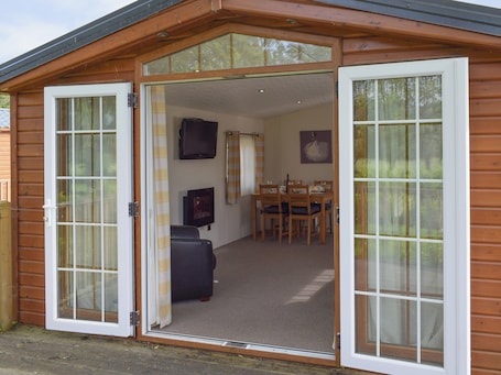 Outdoor dining. 2 bedroom accommodation in Dollar, near Stirling