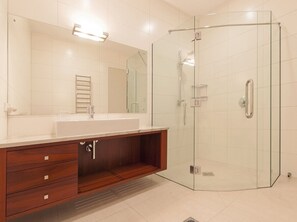 Shower, hair dryer