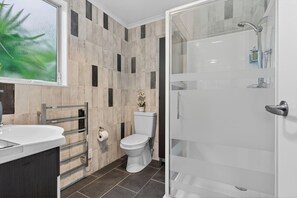 Een douche, een haardroger
