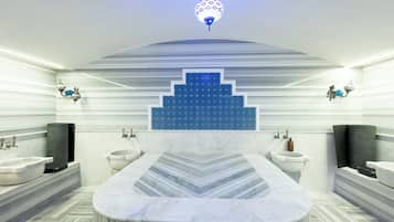 Sauna, Türkisches Bad/Hamam, Körperbehandlungen, Warmsteinmassagen