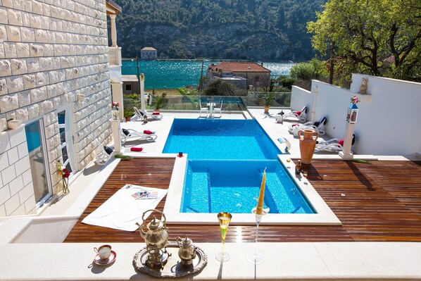 A heated pool