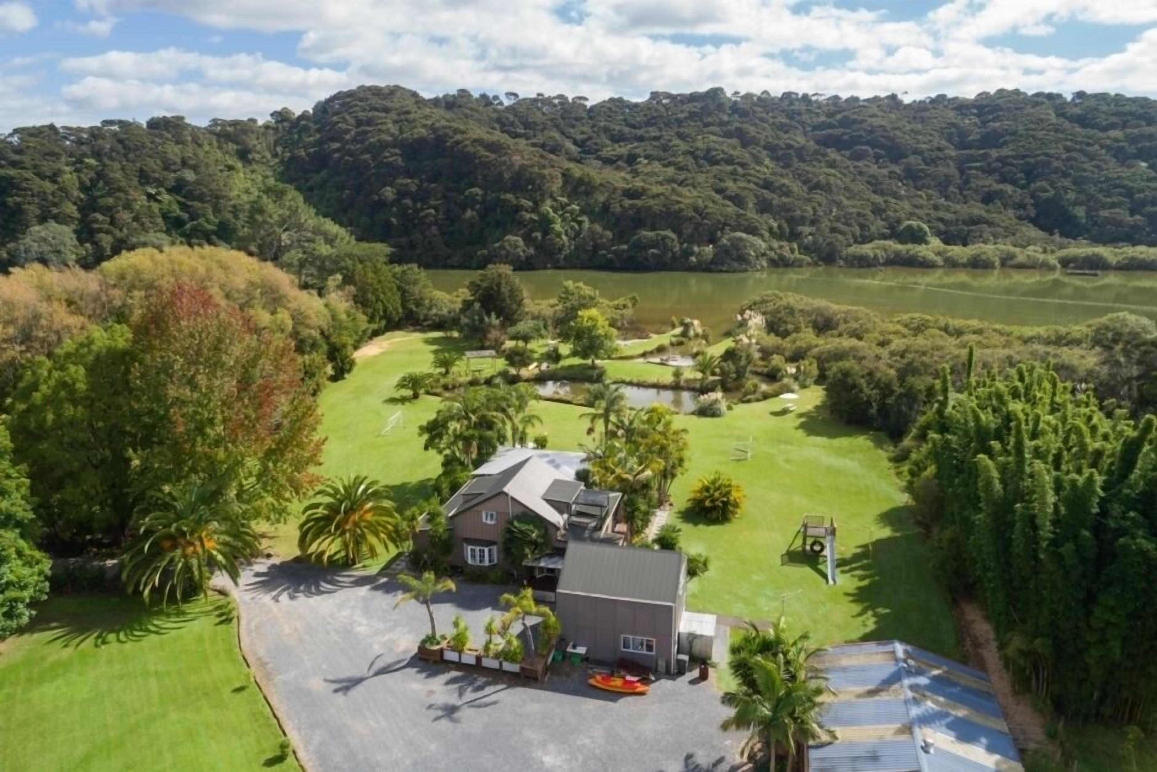 aerial view carpark area