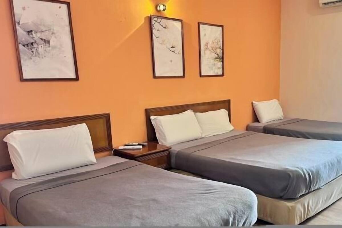 Desk, laptop workspace, blackout curtains, soundproofing