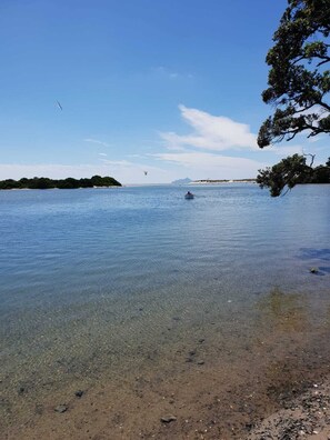 Beach nearby, sun-loungers