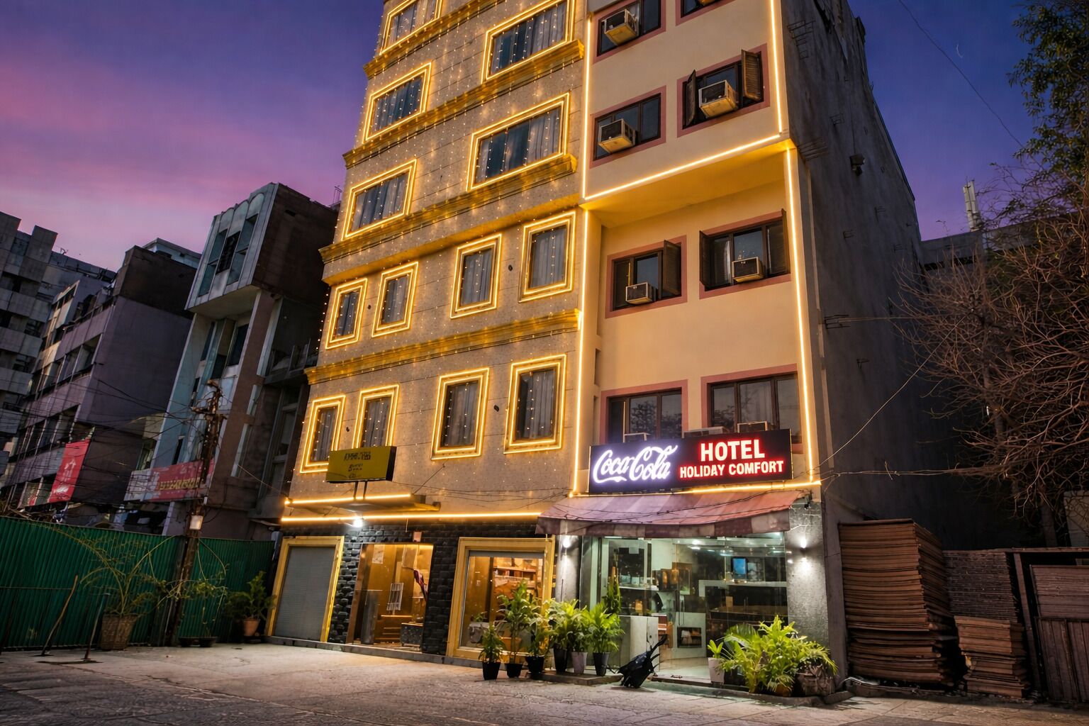 Voorkant van accommodatie