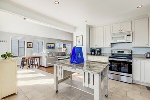 Fridge, microwave, oven, stovetop - Hooligan's Hideaway | 663 ft from the beach | Private Pool | Kill Devil Hills (Kill Devil Hills)