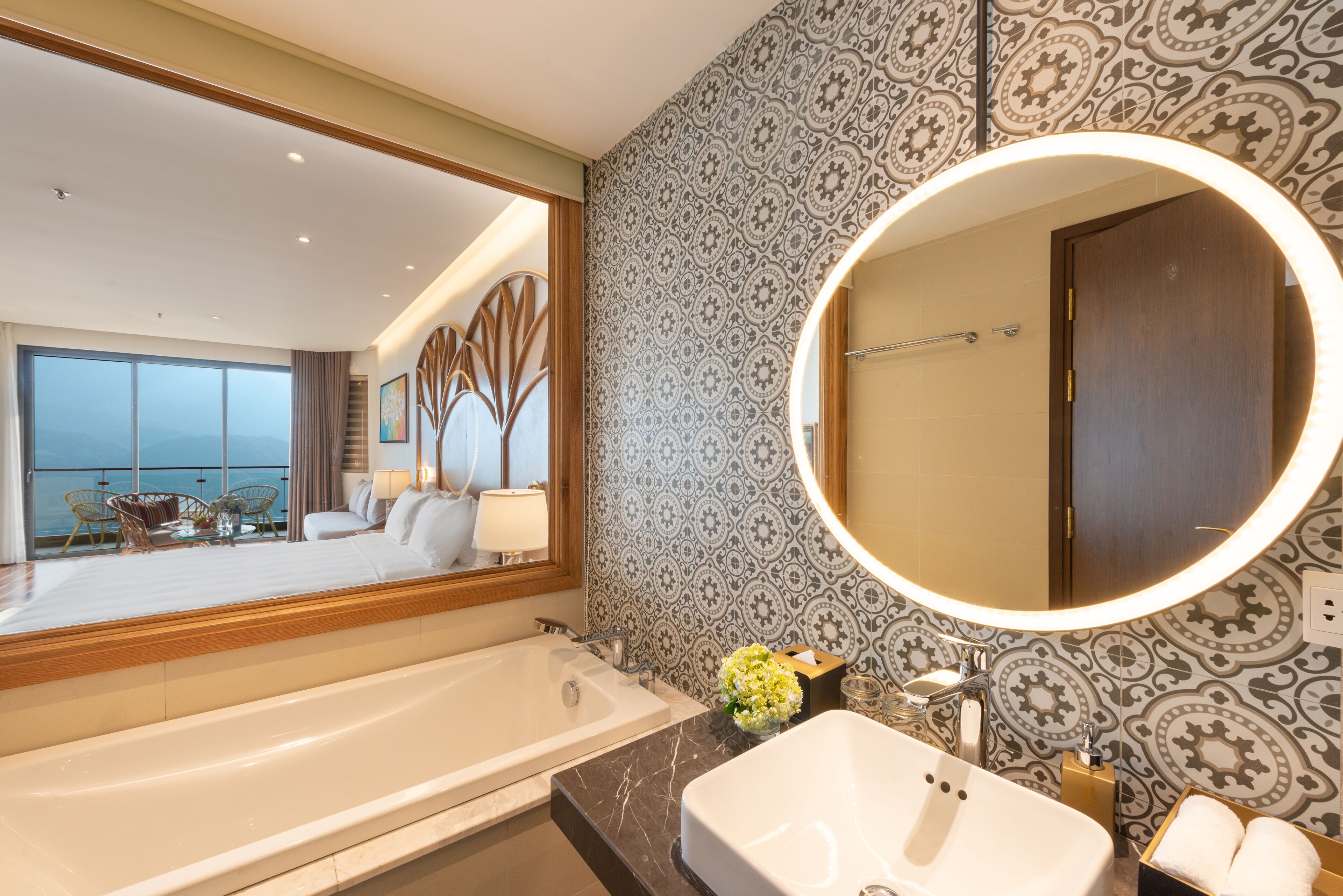 premier room, valley view | bathroom | rainfall showerhead, free toiletries, hair dryer, bathrobes