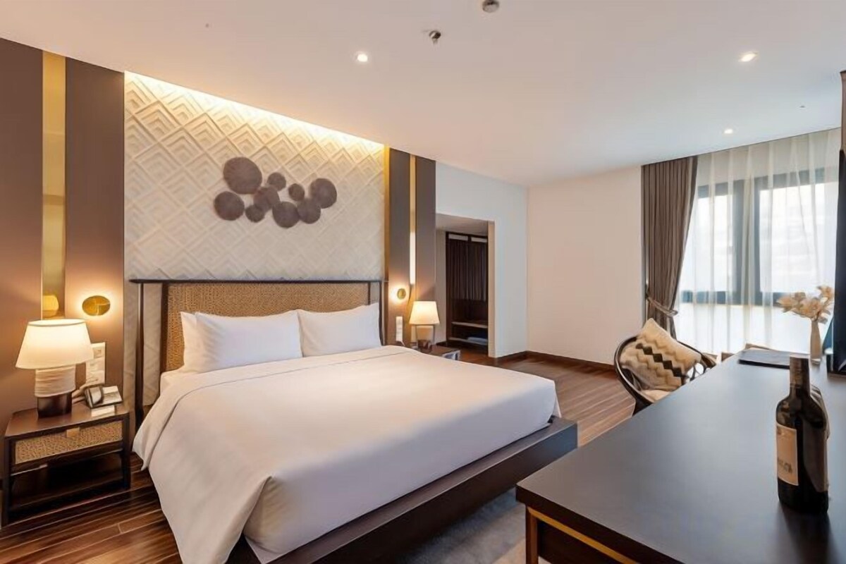Ropa de cama de alta calidad y minibar 