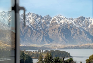 View from the lounge out towards the Remarkables