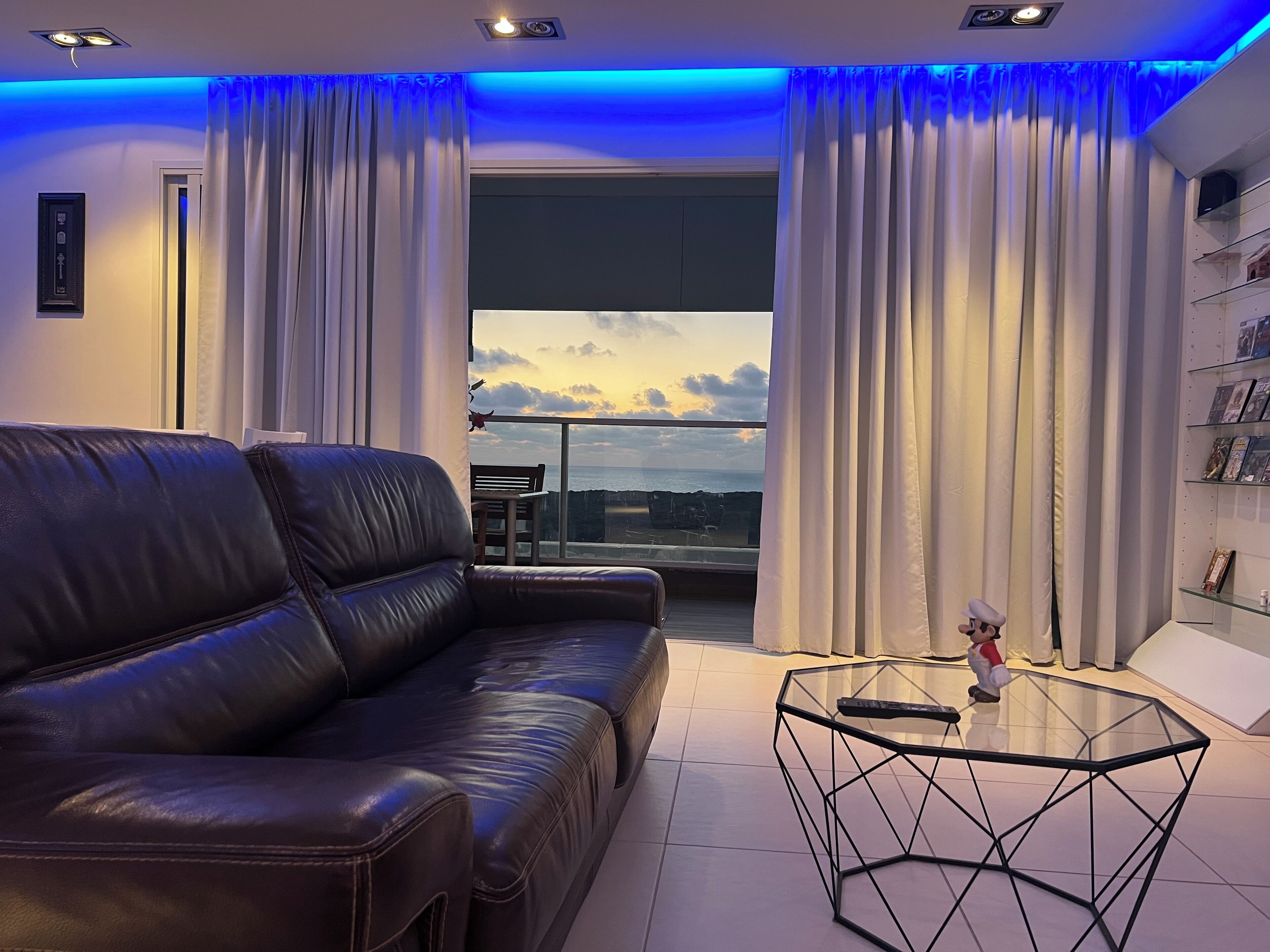 Presidential Suite, 1 Bedroom, Balcony, Sea View | Living area | 75-inch Smart TV with cable channels, Netflix, pay films