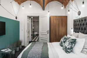 Design-lejlighed (I) | Lydisolering, strygejern/strygebræt, gratis Wi-Fi, sengetøj