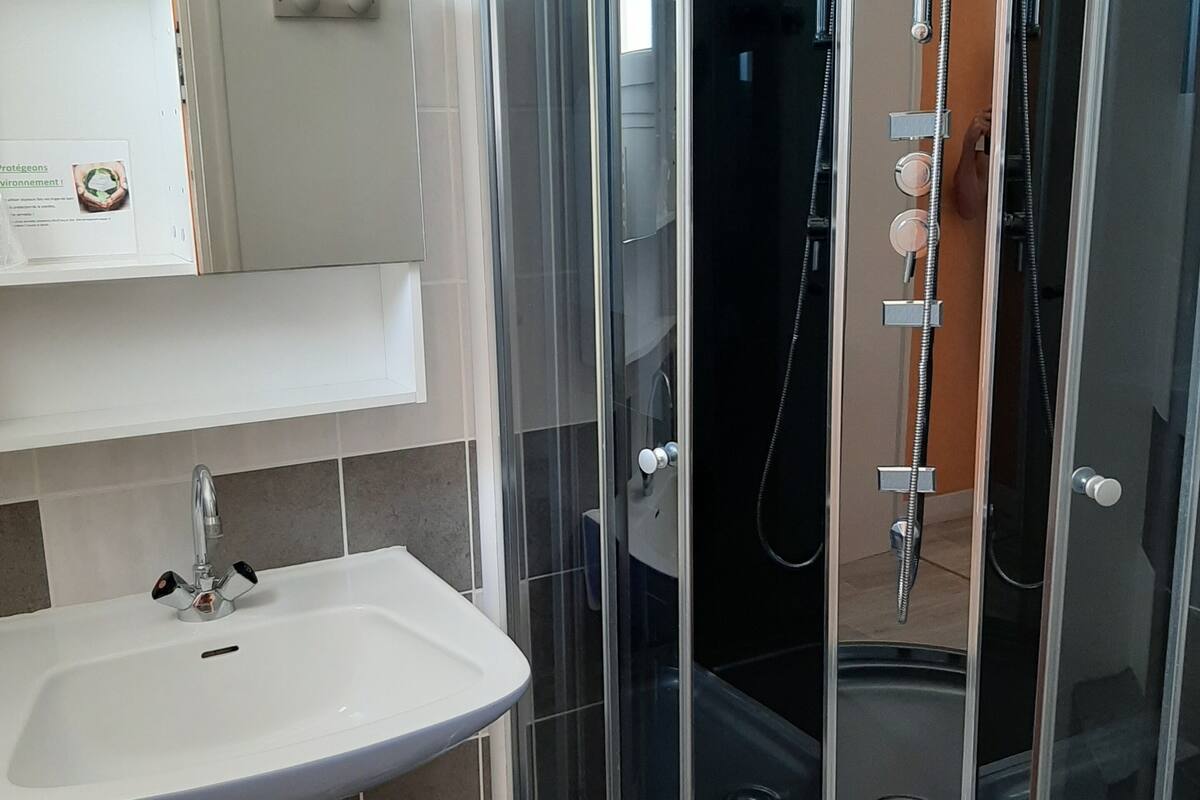 family room | in-room safe, desk, soundproofing, iron/ironing board