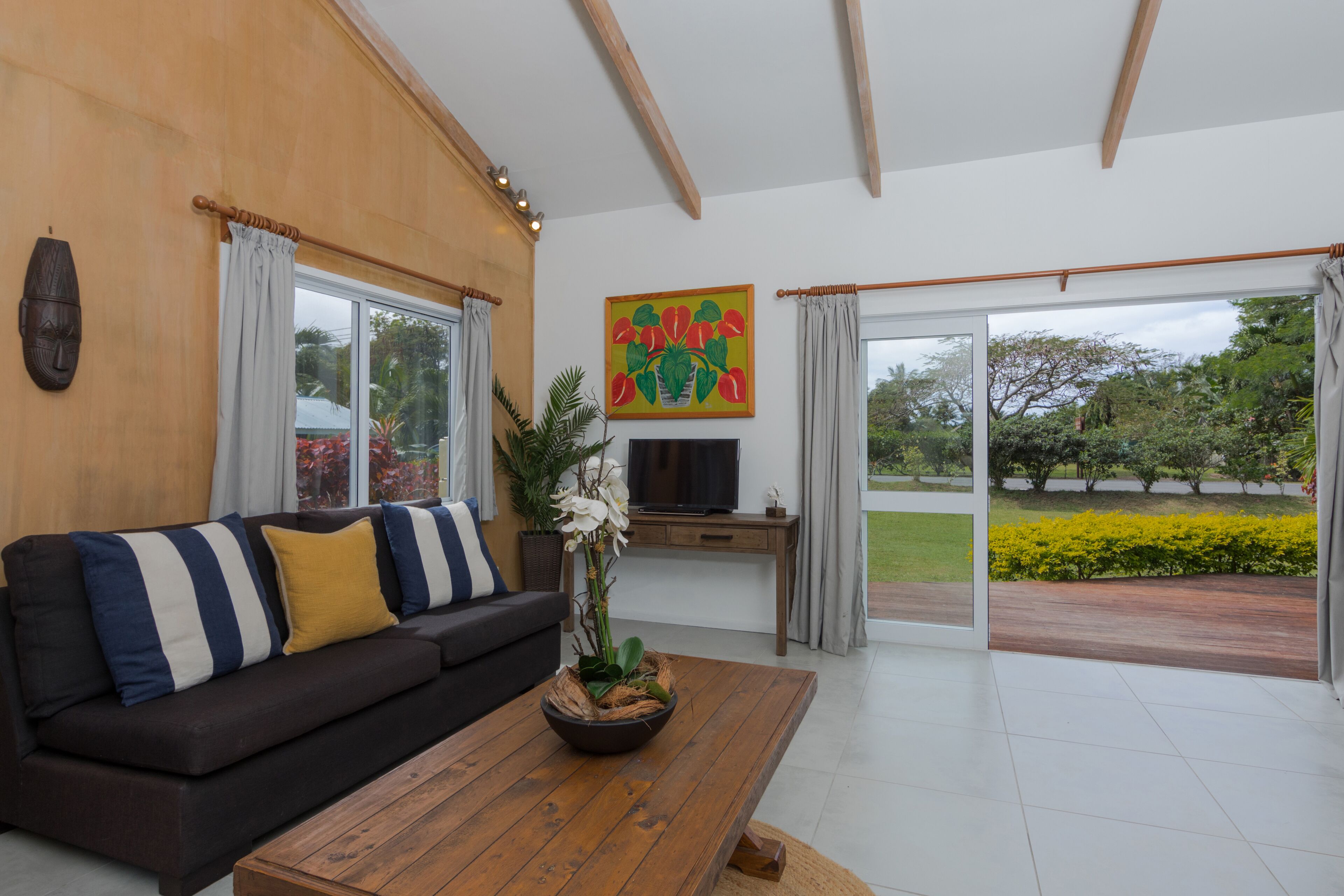 Téléviseur connecté, lecteur de DVD, livres