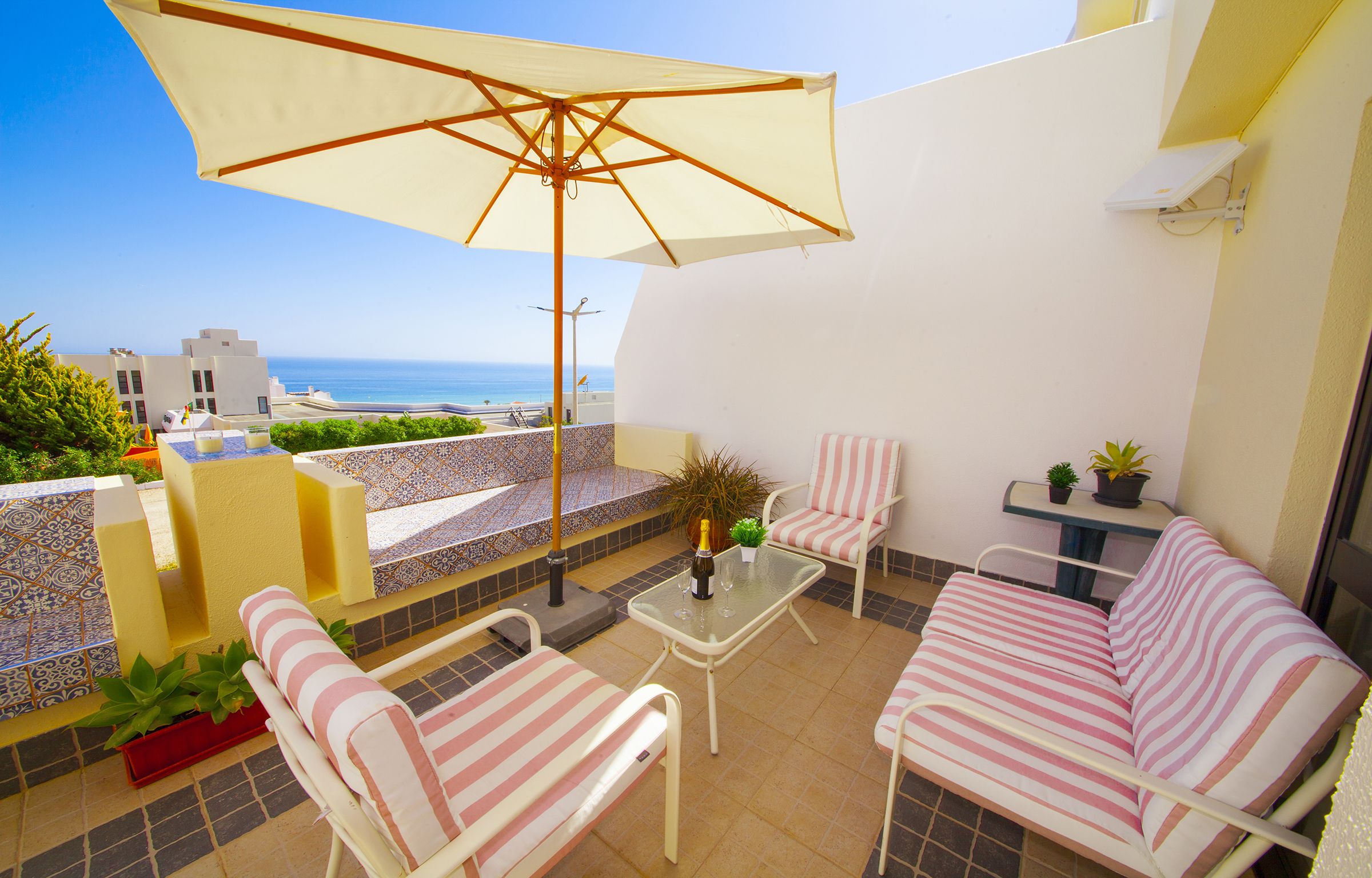 Apartamento, 1 quarto, terraço, vista para o oceano | Terraço/pátio