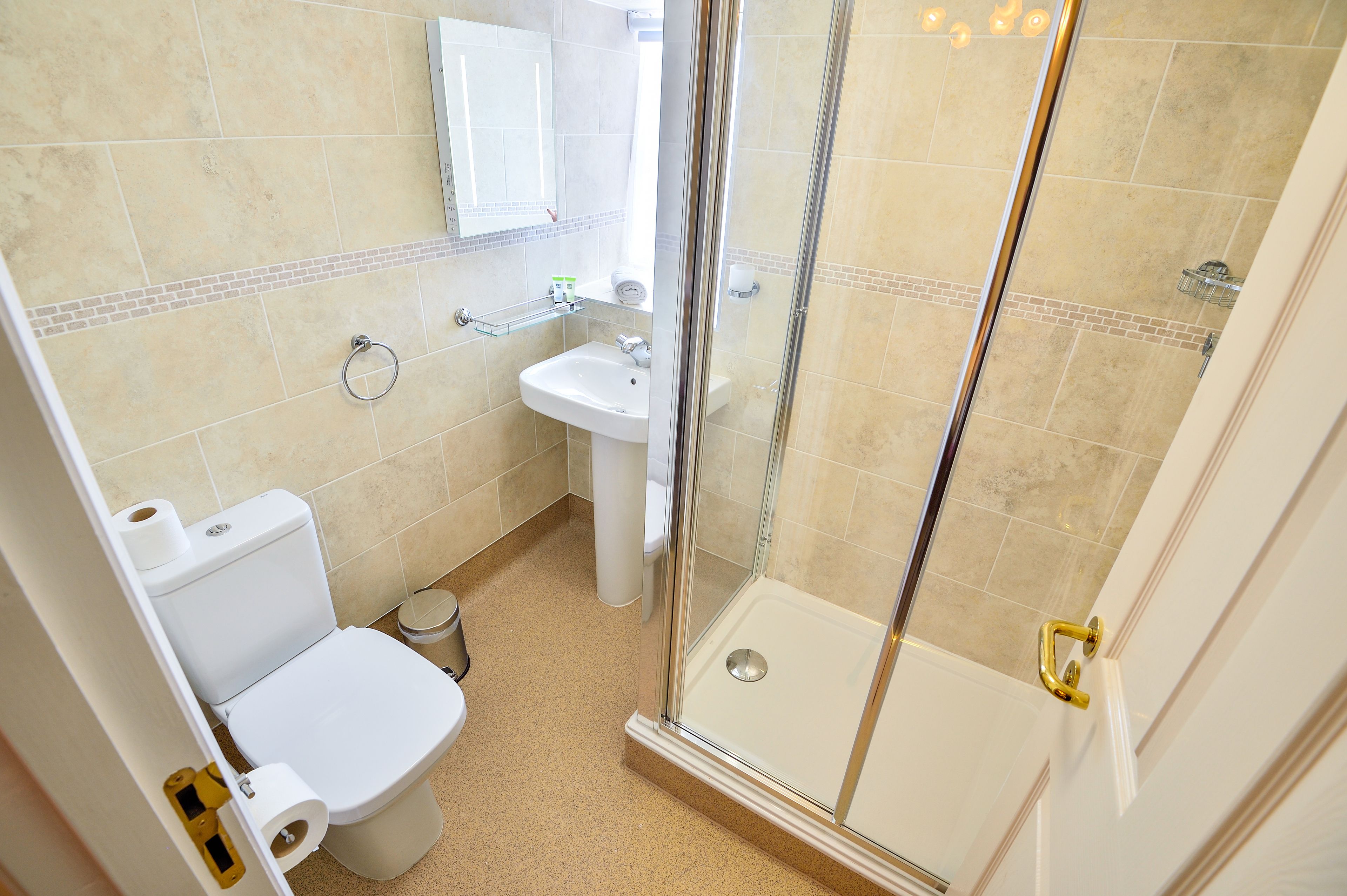 free toiletries, hair dryer, towels, soap