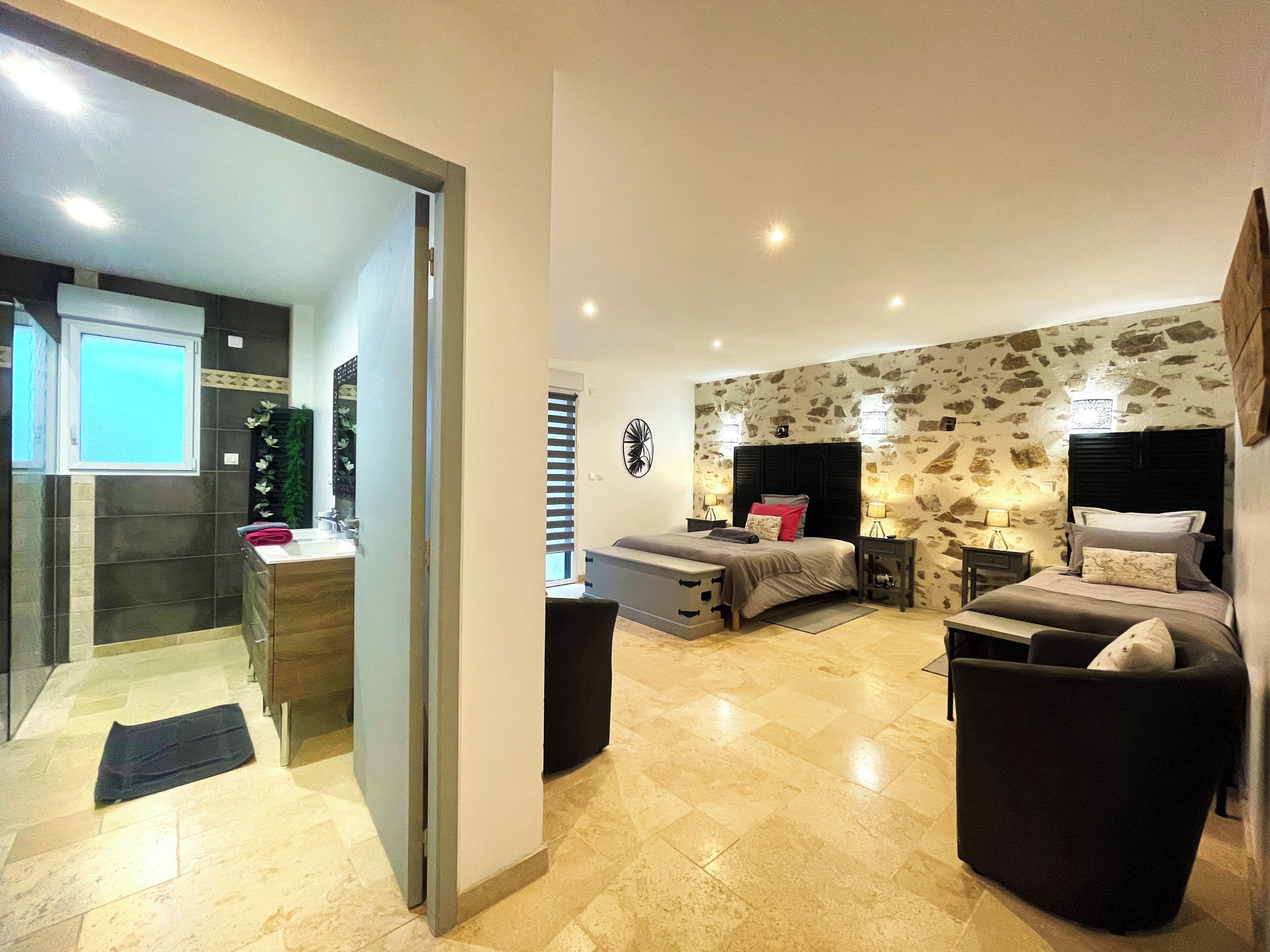 Superior Triple Room, Courtyard View | Egyptian cotton sheets, premium bedding, memory foam beds