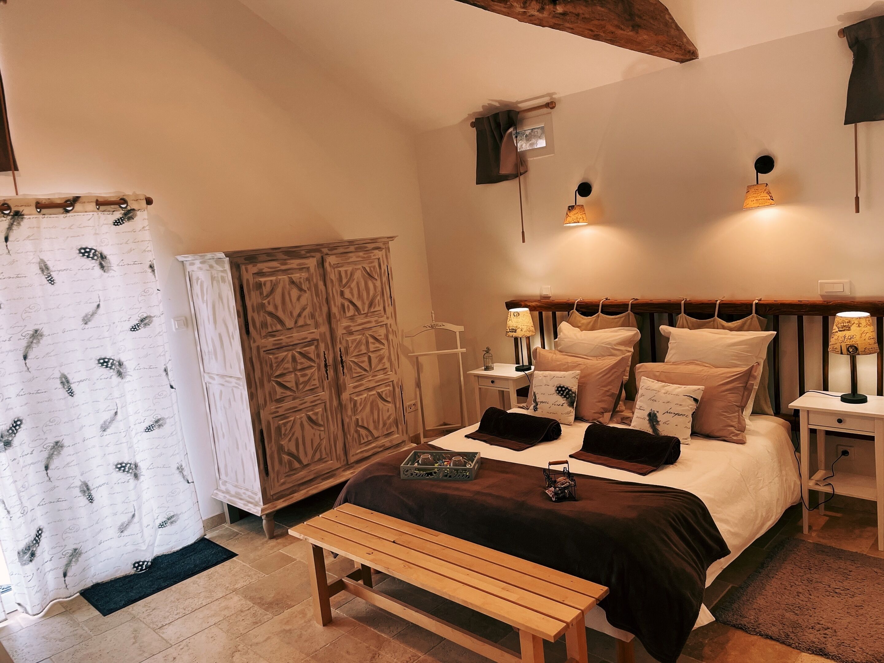 Superior Double Room, Courtyard View | Egyptian cotton sheets, premium bedding, memory-foam beds, desk