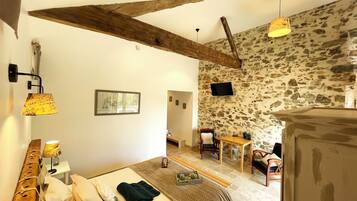 Superior Double Room, Courtyard View | Egyptian cotton sheets, premium bedding, memory foam beds