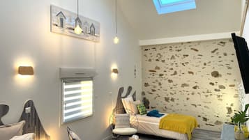 Tripla Superior, vista cortile | Biancheria in cotone egiziano, biancheria da letto di alta qualità