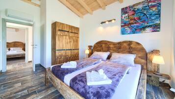 2 chambres, couette en duvet d'oie, décoration personnalisée