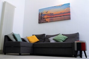 TV, DVD player, books