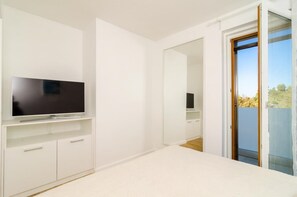 아파트 (2 bed apt,balcony,sea view) | 고급 침구, 다리미/다리미판, 무료 WiFi, 침대 시트
