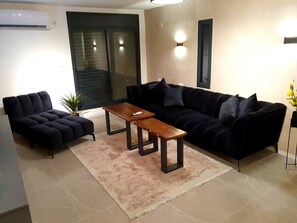 Design Apartment, Multiple Beds | Living area | 42-inch flat-screen TV with cable channels, TV - ITD- Into The Desert (Arad)