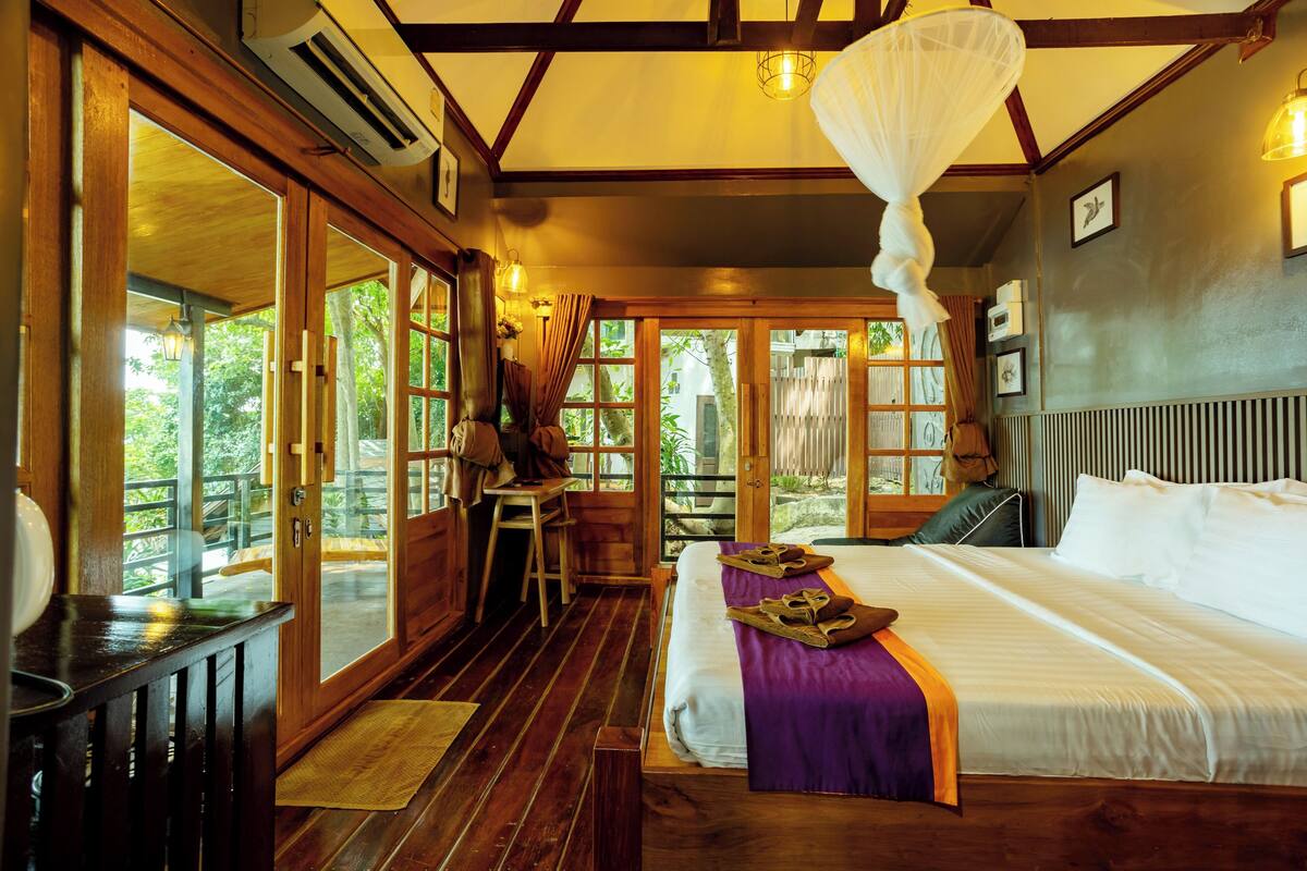 Sea View Bungalow | Brankas, tirai kedap cahaya, Wi-Fi gratis, dan seprai linen