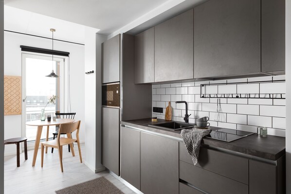 Spacious Studio Home with Terrace | Private kitchen