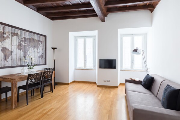 Apartment, 1 Bedroom | Living room | Flat-screen TV - A World Aparts - 87 Boschetto (Rome)
