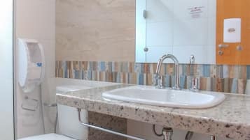 Triple Room | Bathroom | Shower, towels, soap