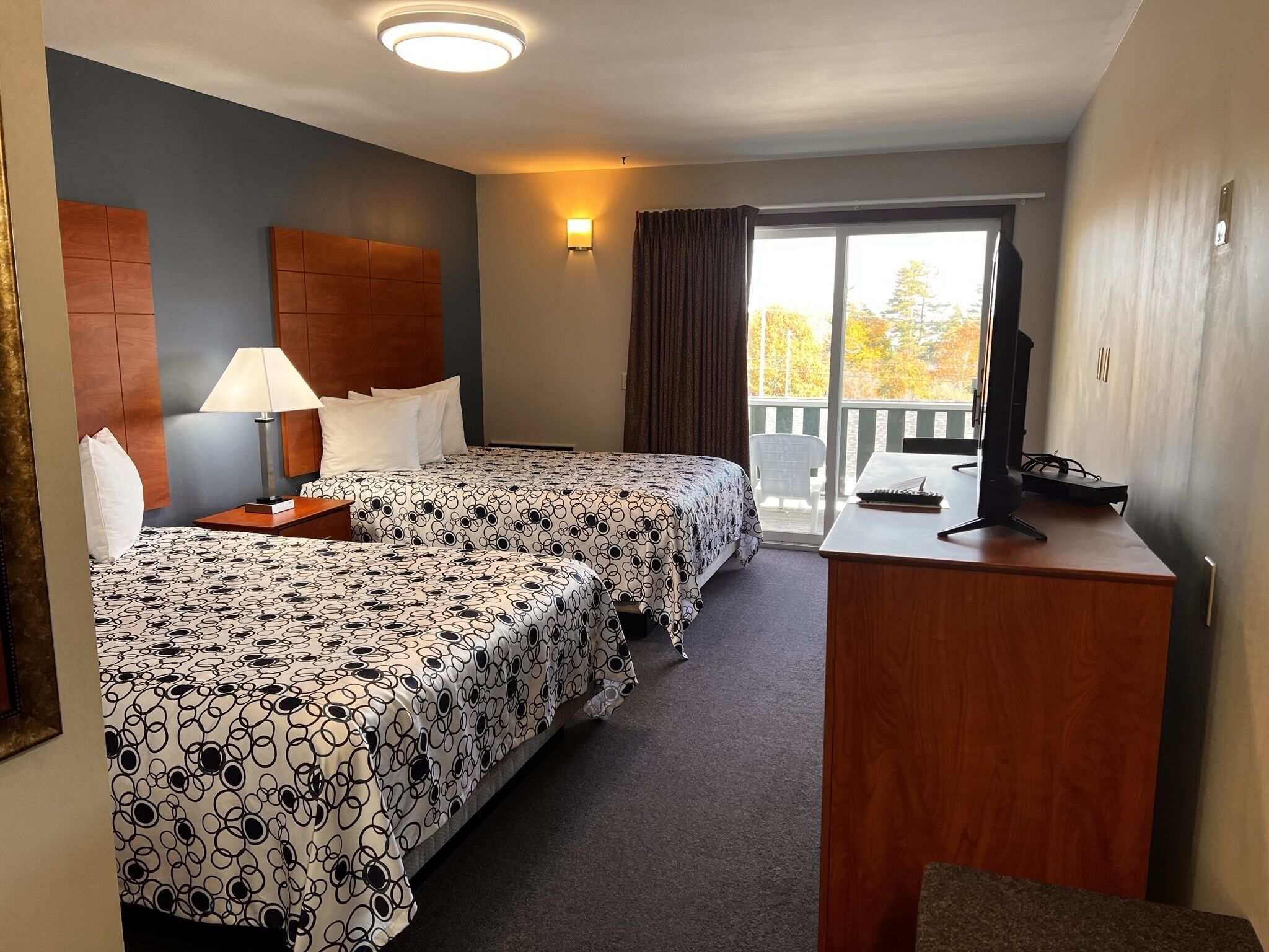 Economy Room, 2 Queen Beds | Premium bedding, pillowtop beds, blackout drapes, iron/ironing board