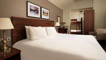 Family Room | 1 bedroom, in-room safe, desk, iron/ironing board