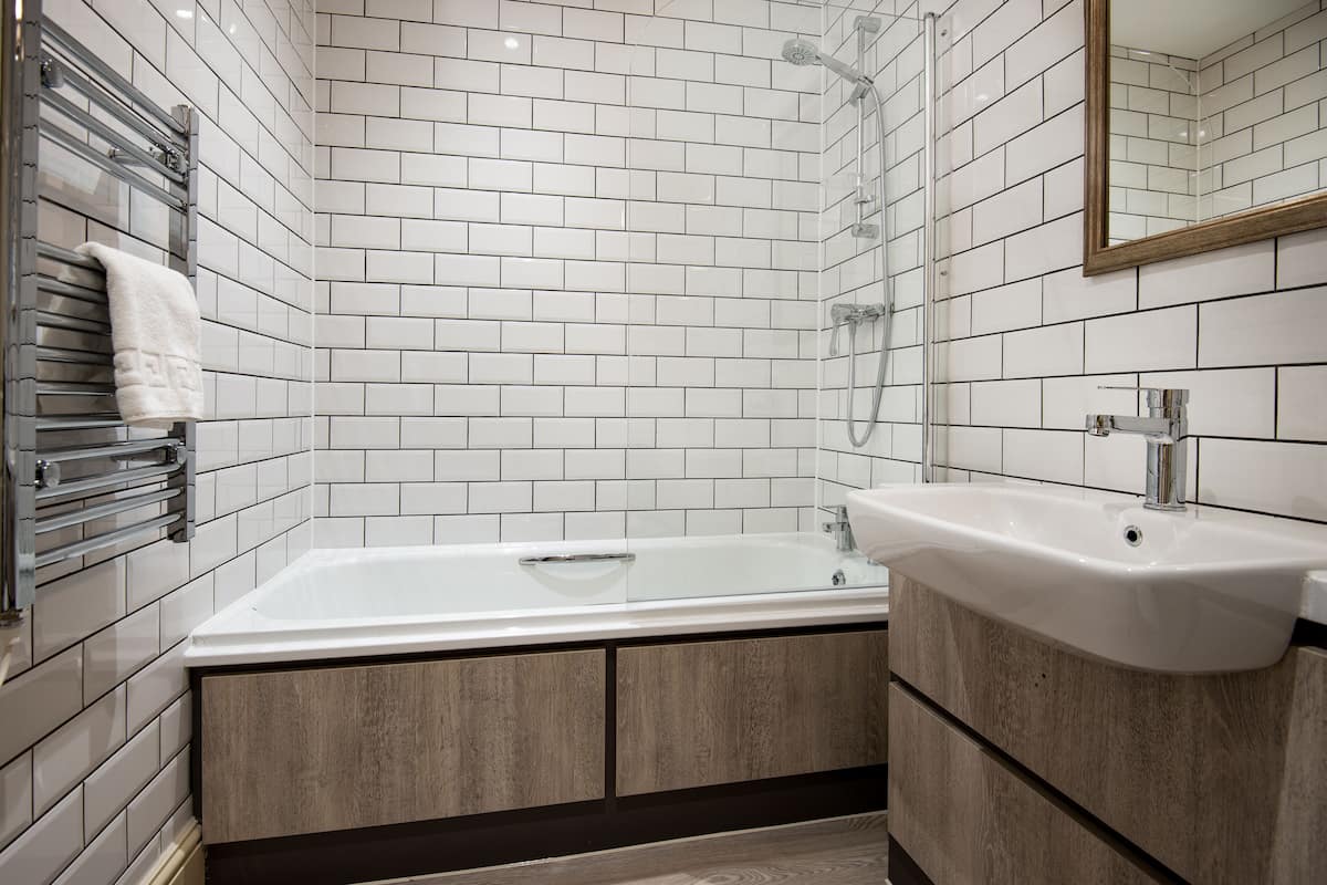 free toiletries, hair dryer, towels