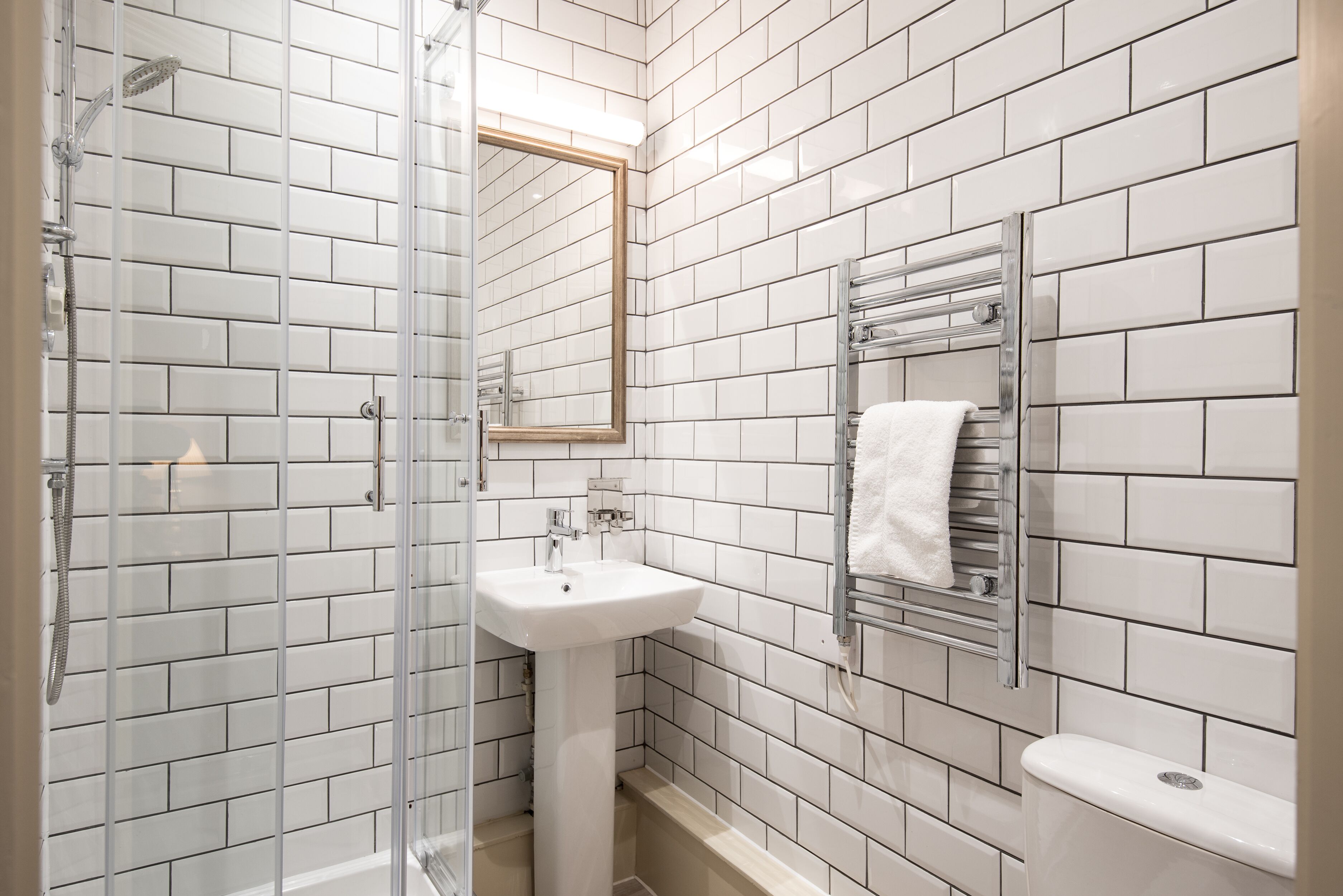 free toiletries, hair dryer, towels