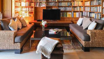 TV, fireplace, DVD player