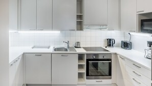 Apartment D 81 | Private kitchen | Coffee/tea maker, fridge, microwave, oven